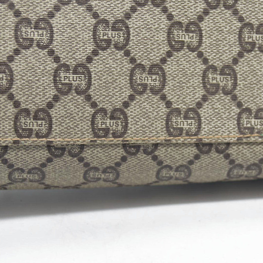 Gucci GG Gucci Plus PVC Leather Pouch Clutch Bag