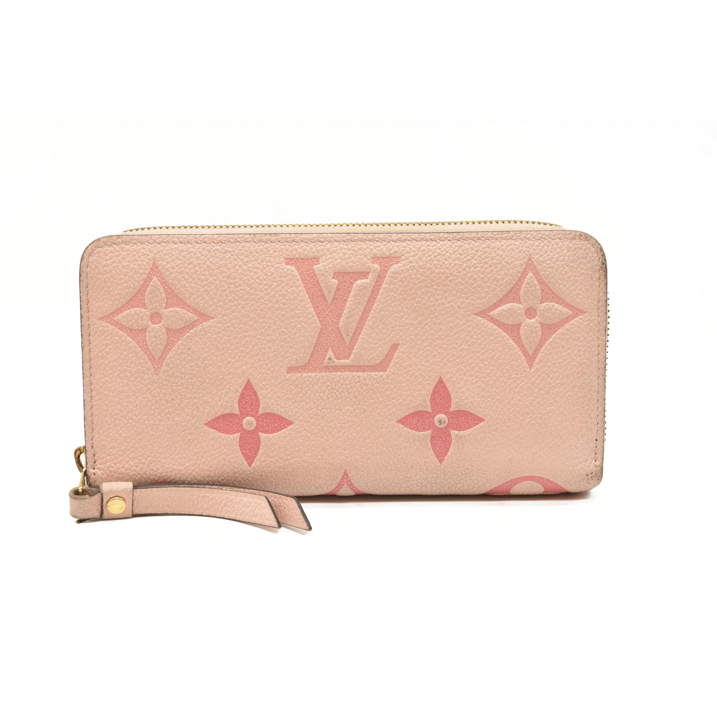 LOUIS VUITTON Empreinte Monogram Giant By The Pool Zippy Wallet Bouton De Rose