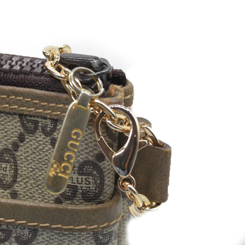 Gucci GG Gucci Plus PVC Leather Pouch Clutch Bag