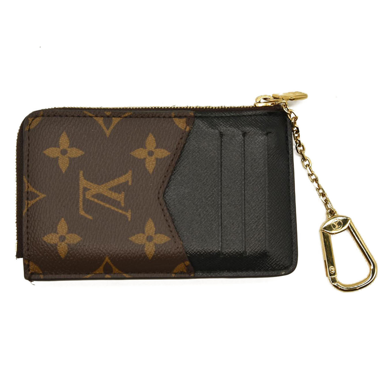 LOUIS VUITTON  Monogram Recto Verso Card Holder Black