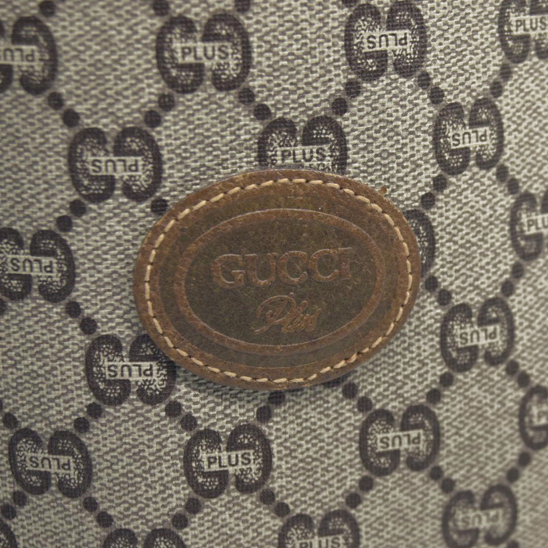 Gucci GG Gucci Plus PVC Leather Pouch Clutch Bag