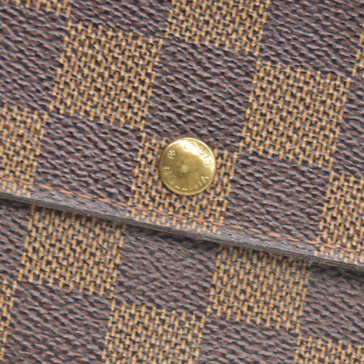 $775 2005 Louis Vuitton Damier Ebene Sarah Wallet CA0075 CONSIGNMENT