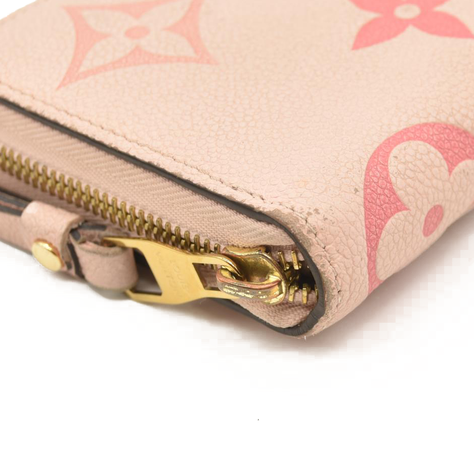 LOUIS VUITTON Empreinte Monogram Giant By The Pool Zippy Wallet Bouton De Rose