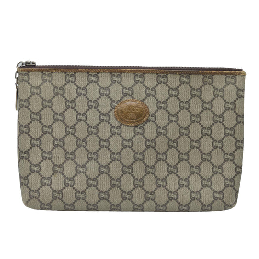 Gucci GG Gucci Plus PVC Leather Pouch Clutch Bag