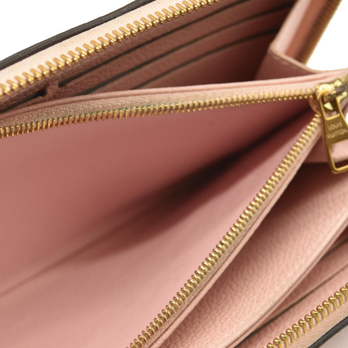 LOUIS VUITTON Empreinte Monogram Giant By The Pool Zippy Wallet Bouton De Rose