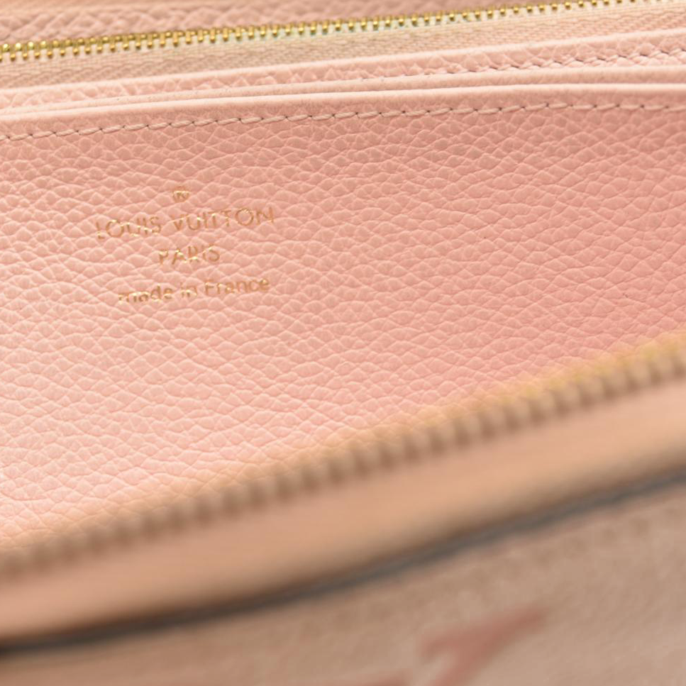 LOUIS VUITTON Empreinte Monogram Giant By The Pool Zippy Wallet Bouton De Rose