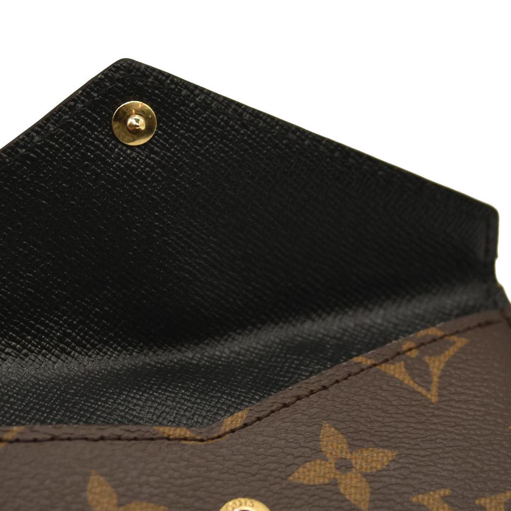 LOUIS VUITTON  Monogram Recto Verso Card Holder Black