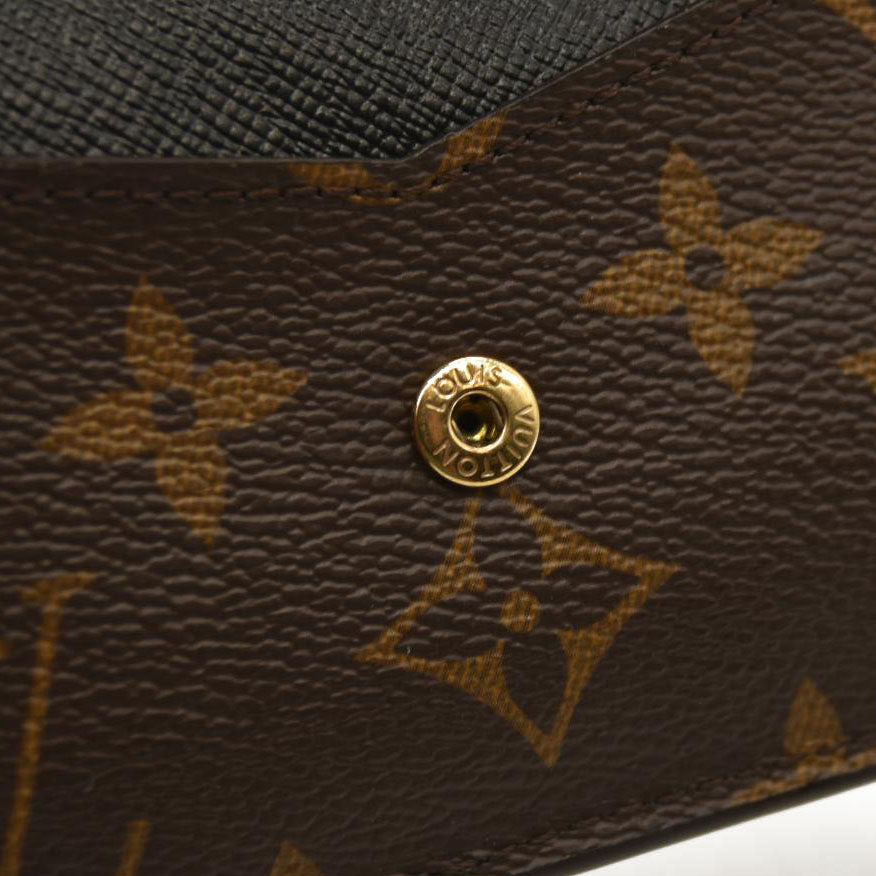 LOUIS VUITTON  Monogram Recto Verso Card Holder Black