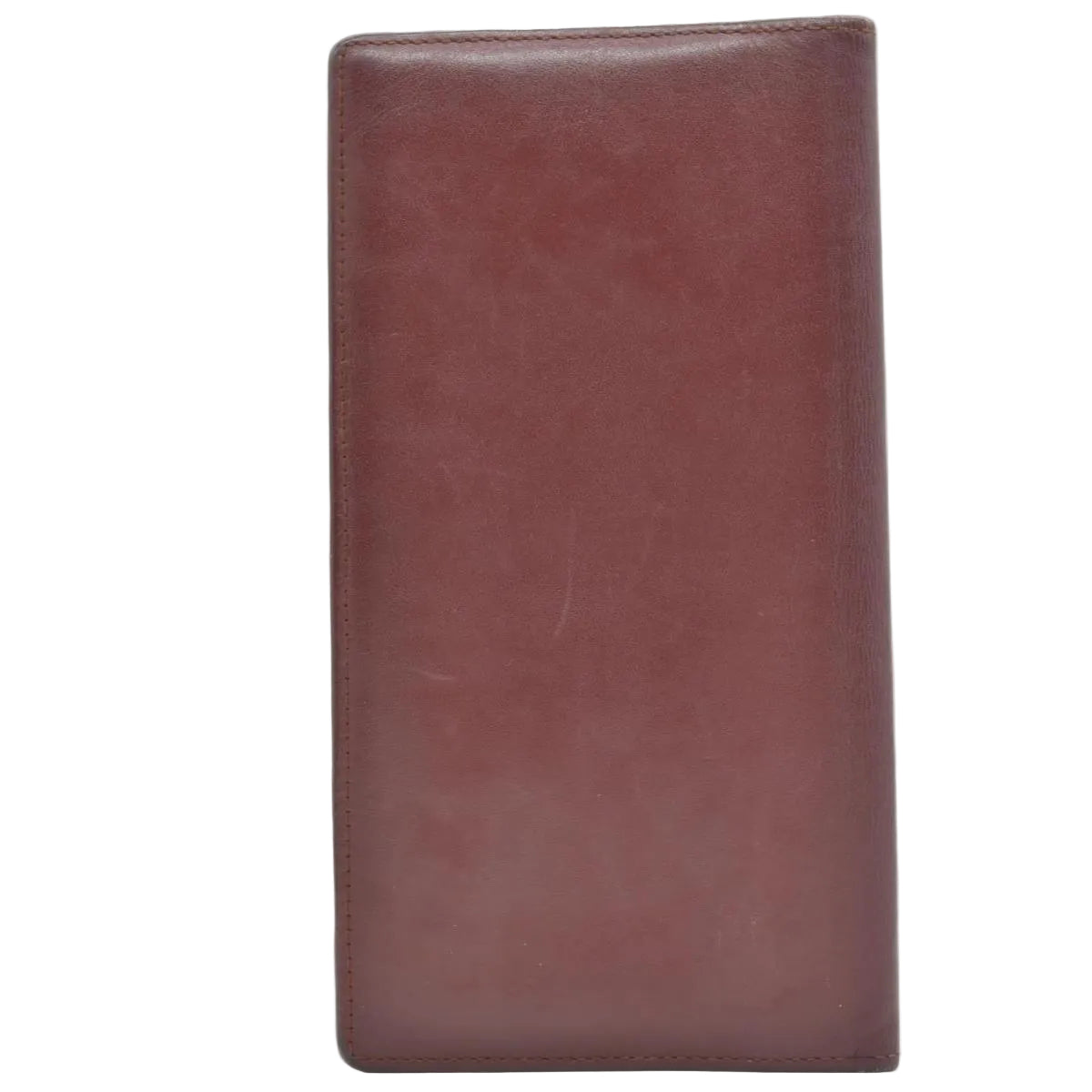 $800 Cartier Vintage Burgundy Bifold Leather Wallet CONSIGNMENT