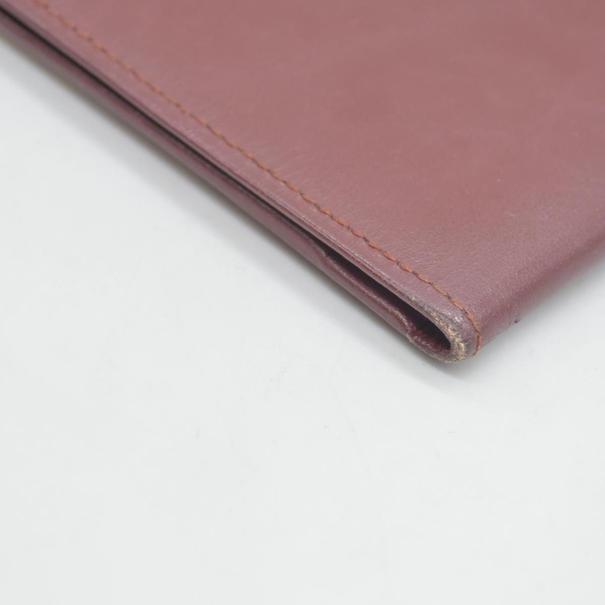 $800 Cartier Vintage Burgundy Bifold Leather Wallet CONSIGNMENT