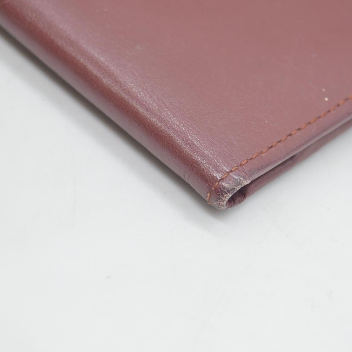 $800 Cartier Vintage Burgundy Bifold Leather Wallet CONSIGNMENT