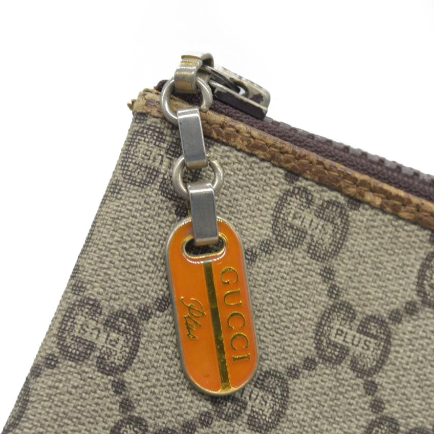Gucci GG Gucci Plus PVC Leather Pouch Clutch Bag