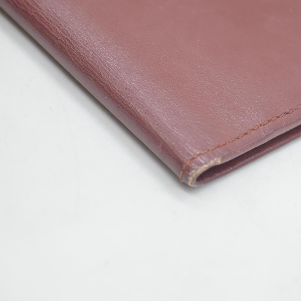 $800 Cartier Vintage Burgundy Bifold Leather Wallet CONSIGNMENT