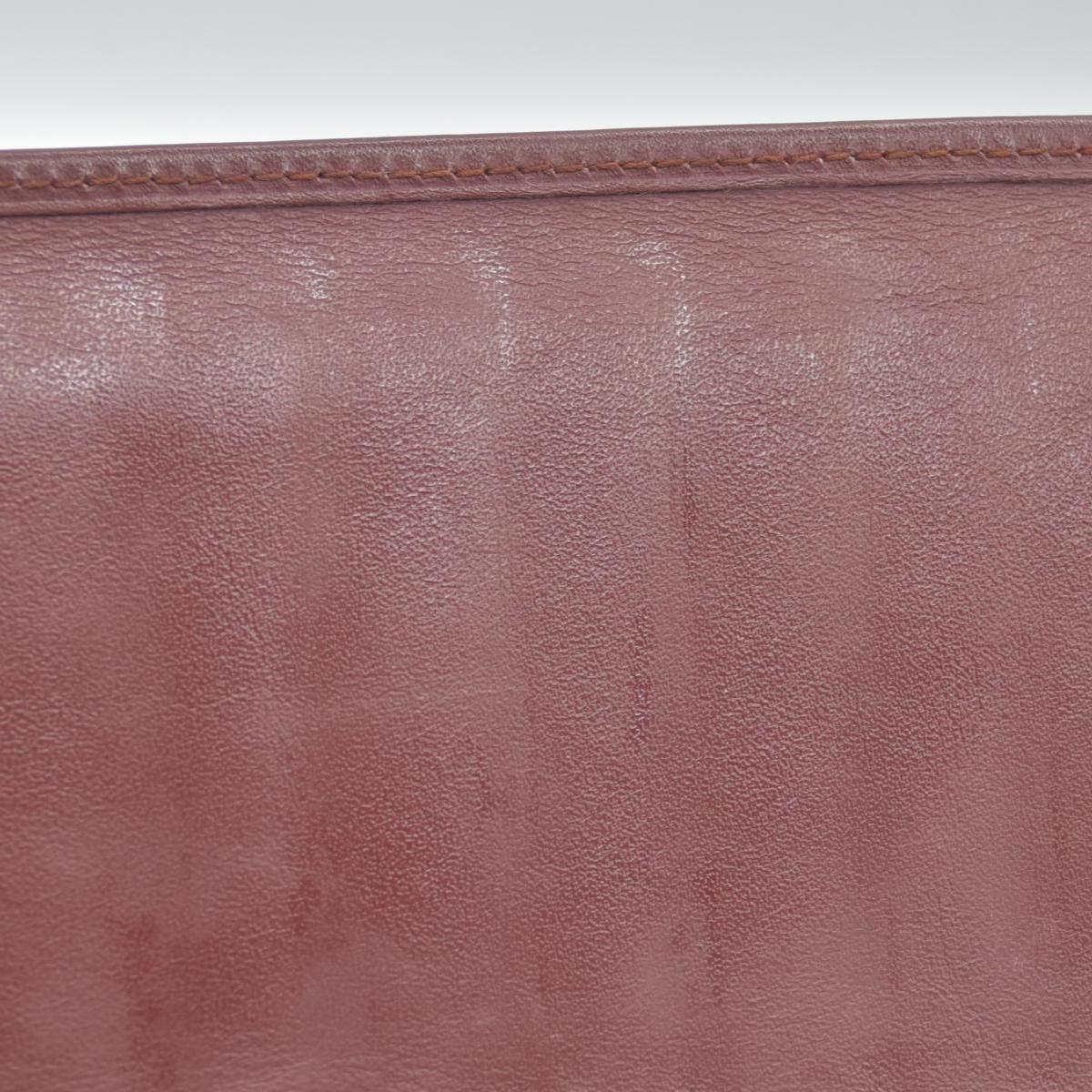 $800 Cartier Vintage Burgundy Bifold Leather Wallet CONSIGNMENT