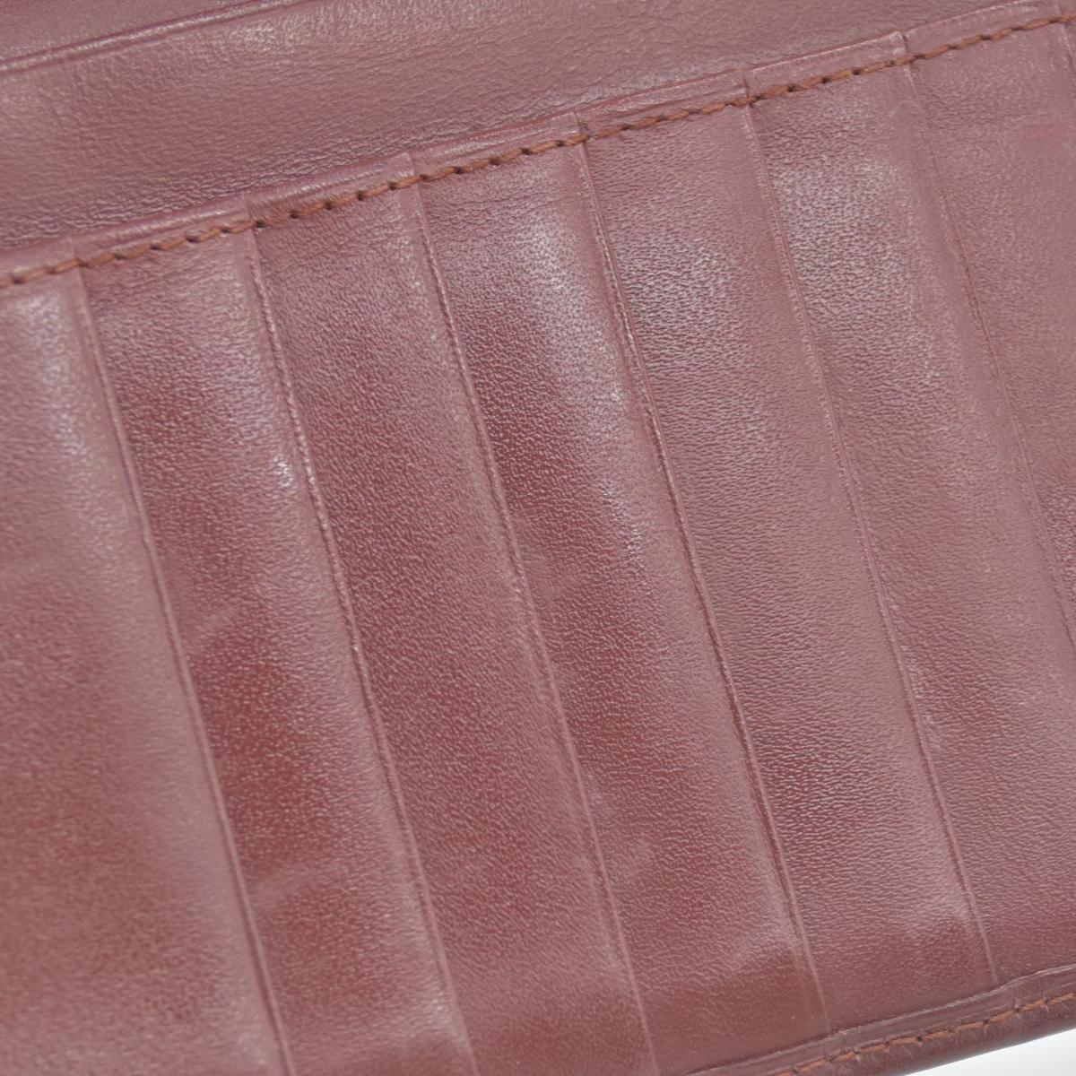 $800 Cartier Vintage Burgundy Bifold Leather Wallet CONSIGNMENT