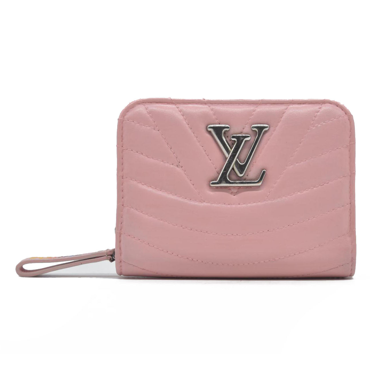 $835 Louis Vuitton Leather New Wave Compact Wallet Pink CONSIGNMENT