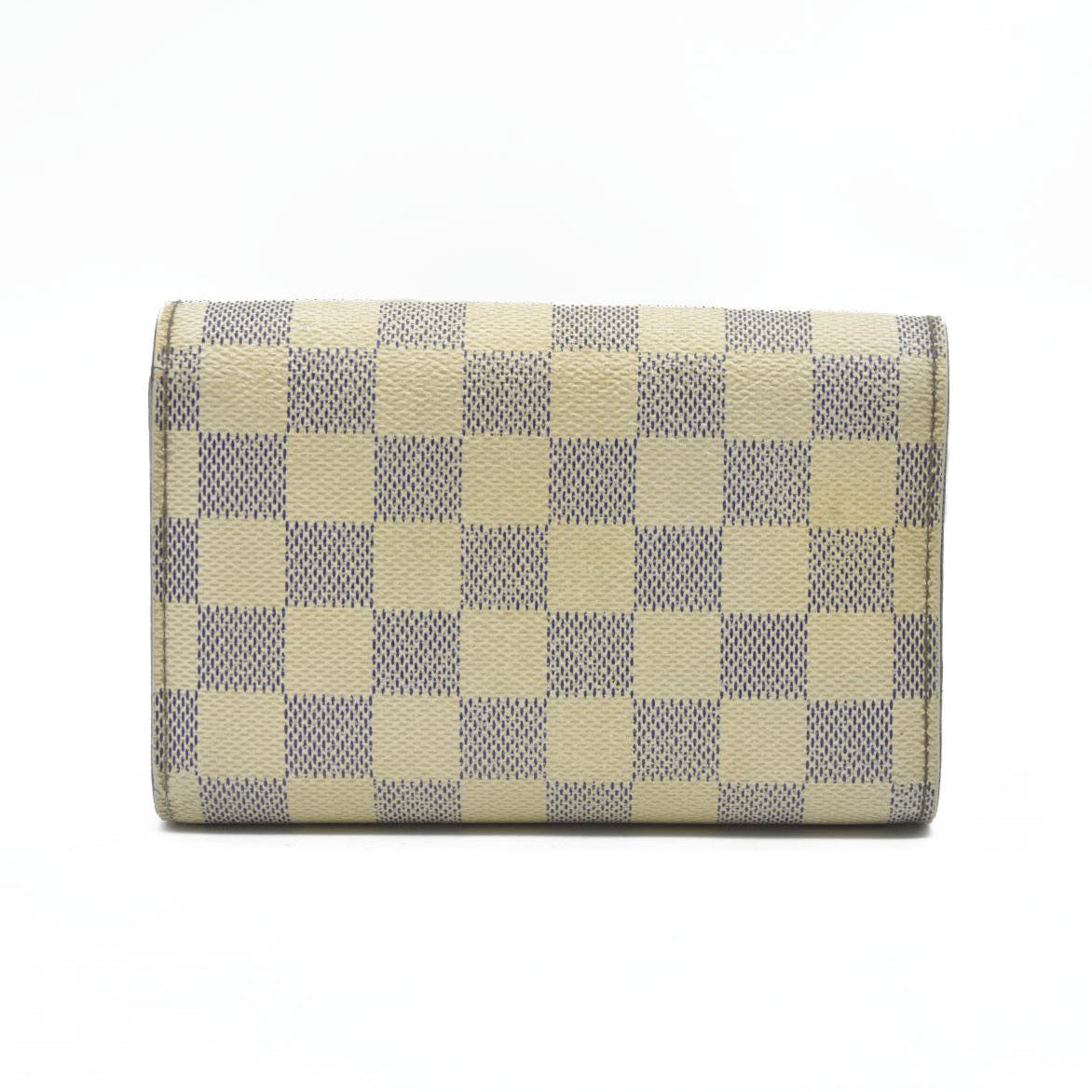AUCTION $610 Louis Vuitton  Damier Azur Alexandra Wallet