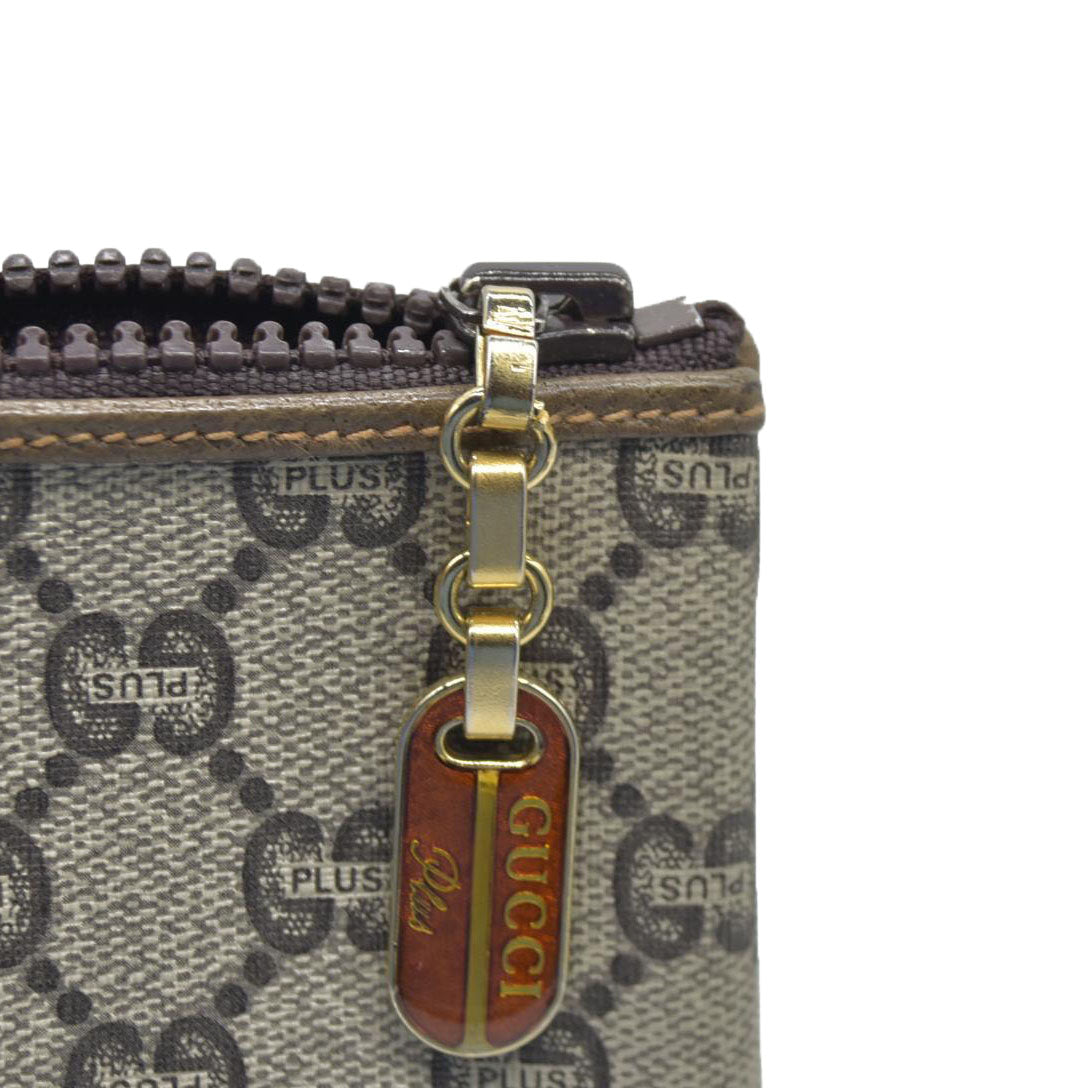 Gucci GG Gucci Plus PVC Leather Pouch Clutch Bag