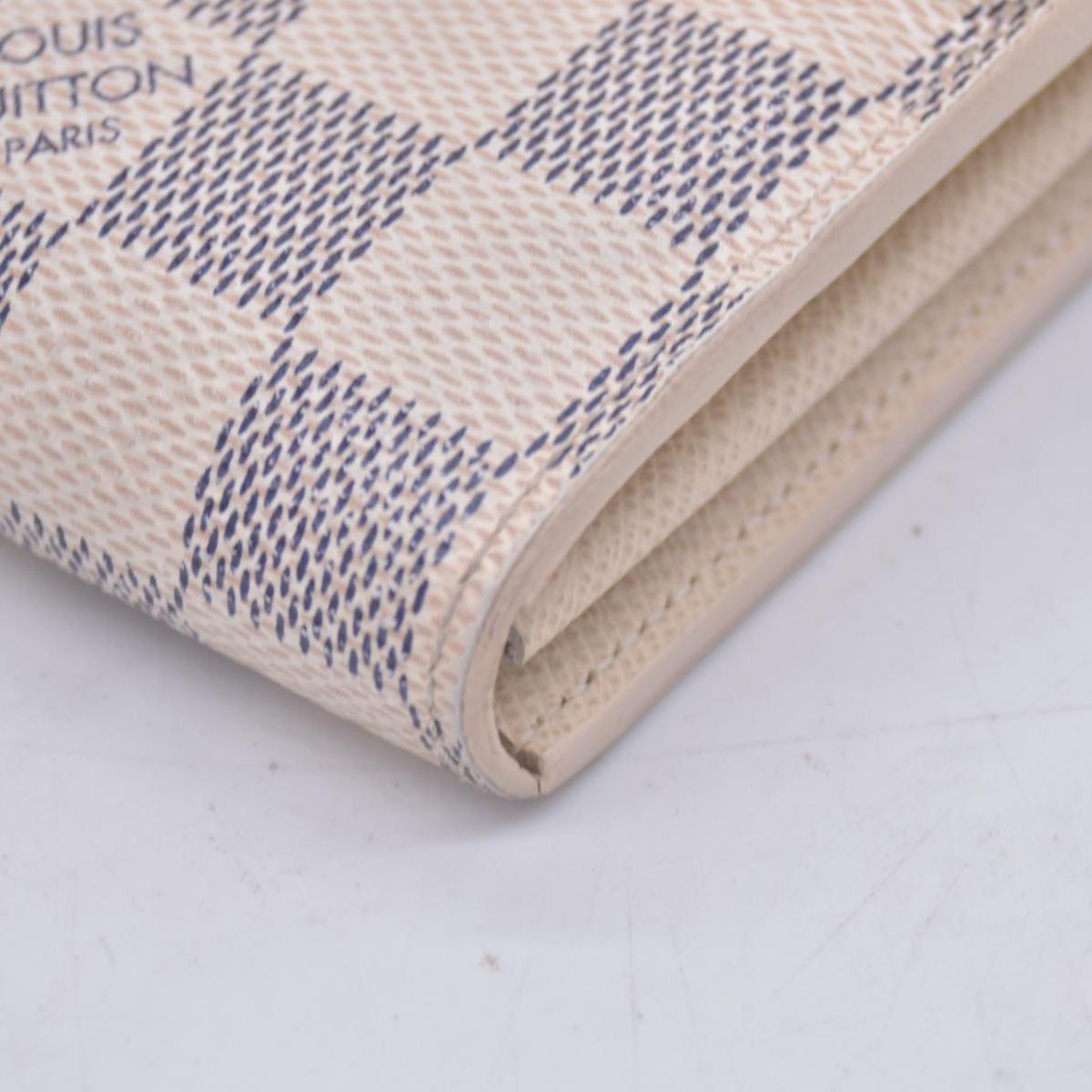 $800 2015 Louis Vuitton Damier Azur Sarah Wallet NM CT3185 Initial CA CONSIGNMENT 10021275