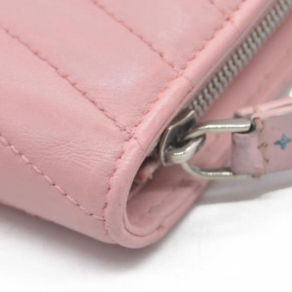 $835 Louis Vuitton Leather New Wave Compact Wallet Pink CONSIGNMENT