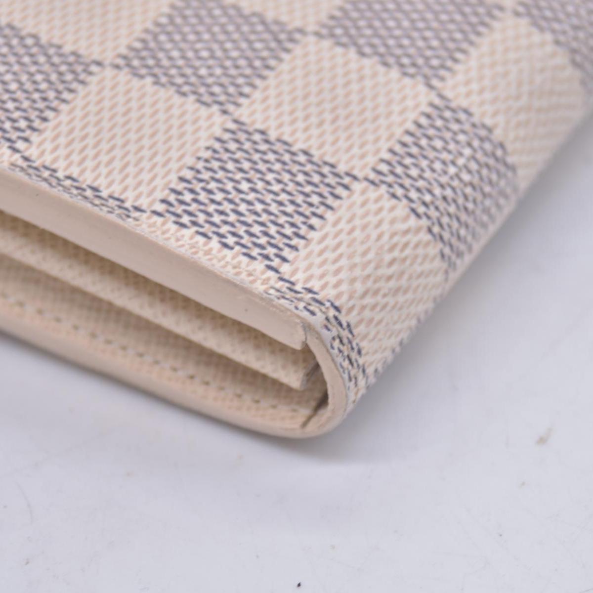 $800 2015 Louis Vuitton Damier Azur Sarah Wallet NM CT3185 Initial CA CONSIGNMENT 10021275