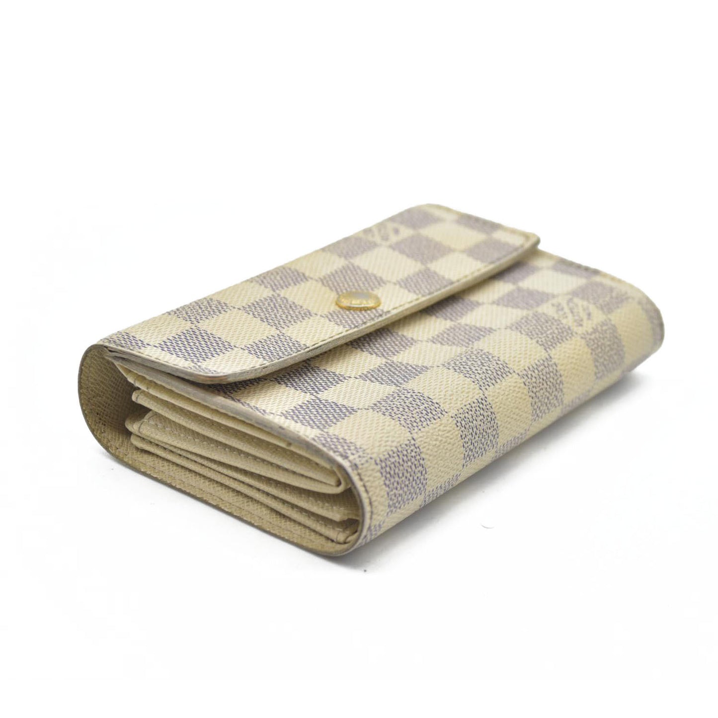 AUCTION $610 Louis Vuitton  Damier Azur Alexandra Wallet