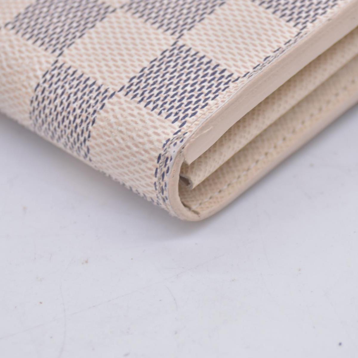 $800 2015 Louis Vuitton Damier Azur Sarah Wallet NM CT3185 Initial CA CONSIGNMENT 10021275