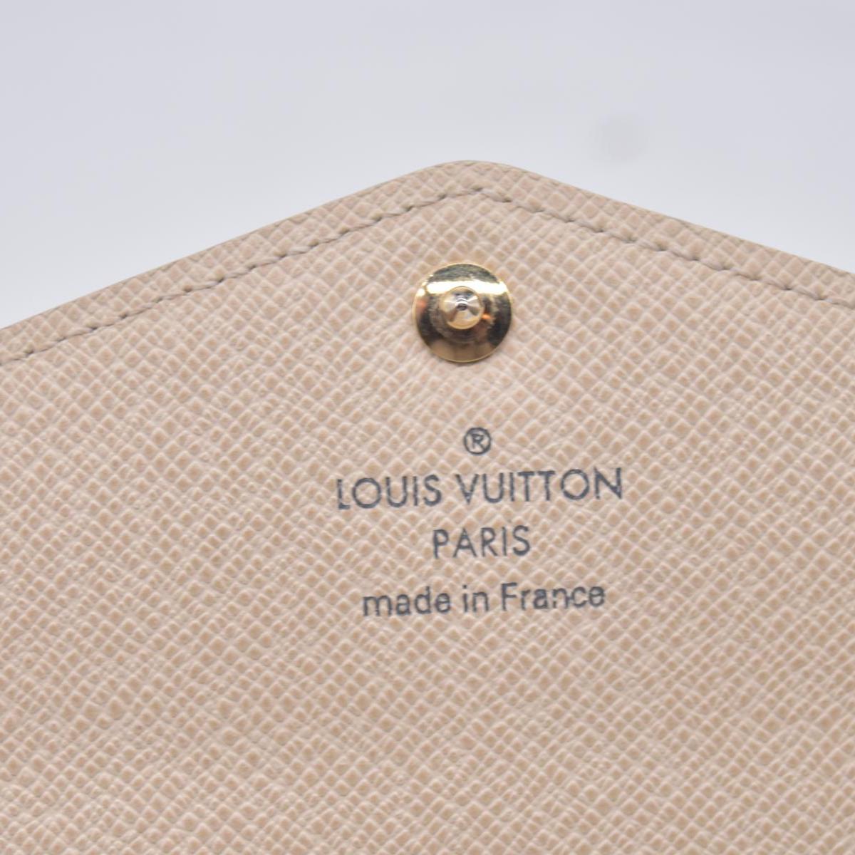 $800 2015 Louis Vuitton Damier Azur Sarah Wallet NM CT3185 Initial CA CONSIGNMENT 10021275