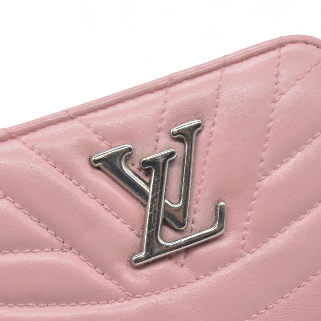 $835 Louis Vuitton Leather New Wave Compact Wallet Pink CONSIGNMENT