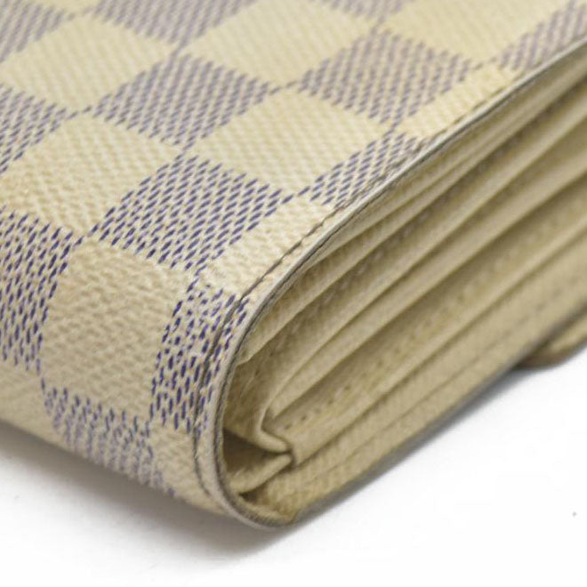 AUCTION $610 Louis Vuitton  Damier Azur Alexandra Wallet