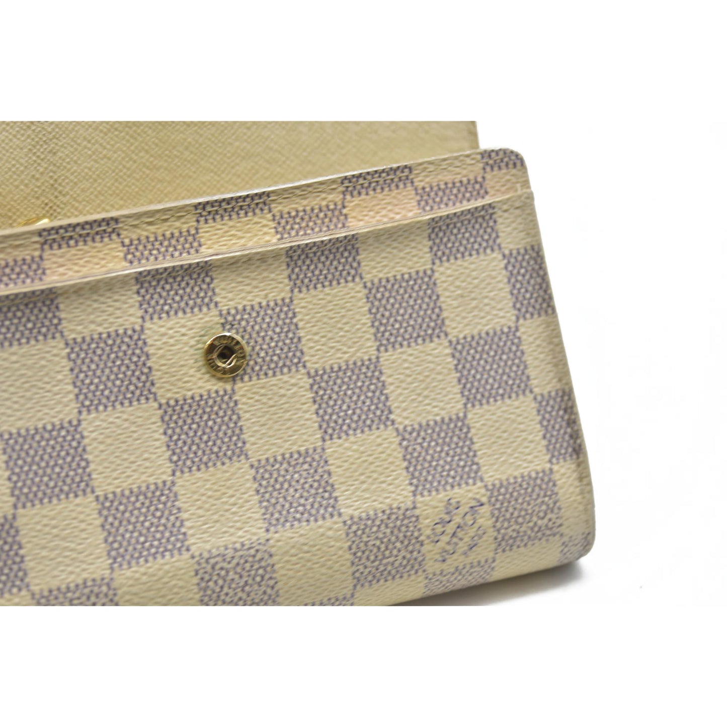 AUCTION $610 Louis Vuitton  Damier Azur Alexandra Wallet