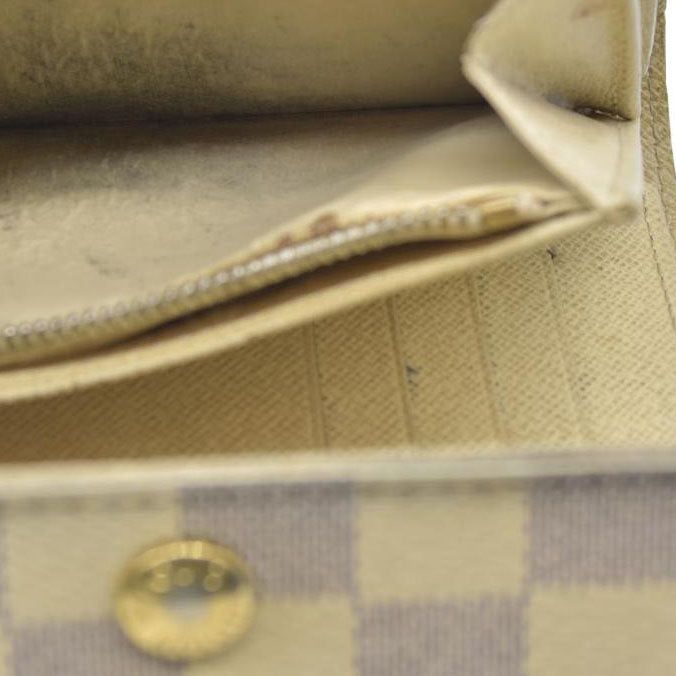 AUCTION $610 Louis Vuitton  Damier Azur Alexandra Wallet