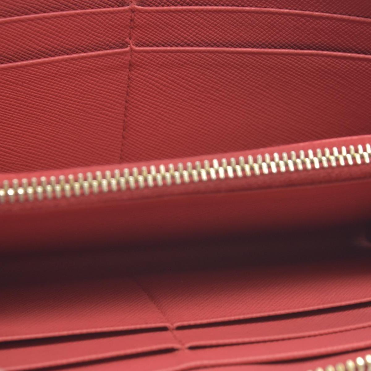Prada Saffiano Metal Leather Continental Wallet CONSIGNMENT