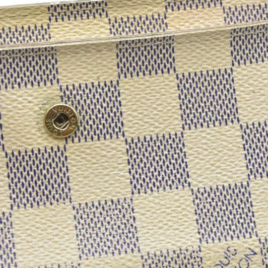 AUCTION $610 Louis Vuitton  Damier Azur Alexandra Wallet
