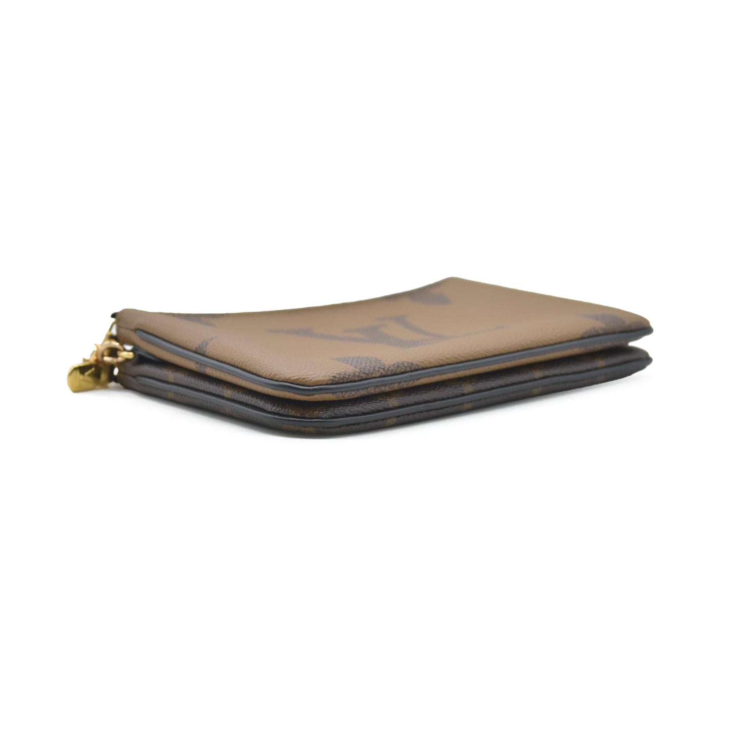 $1420 Louis Vuitton Reverse Monogram Giant Double Zip Pochette CONSIGNMENT