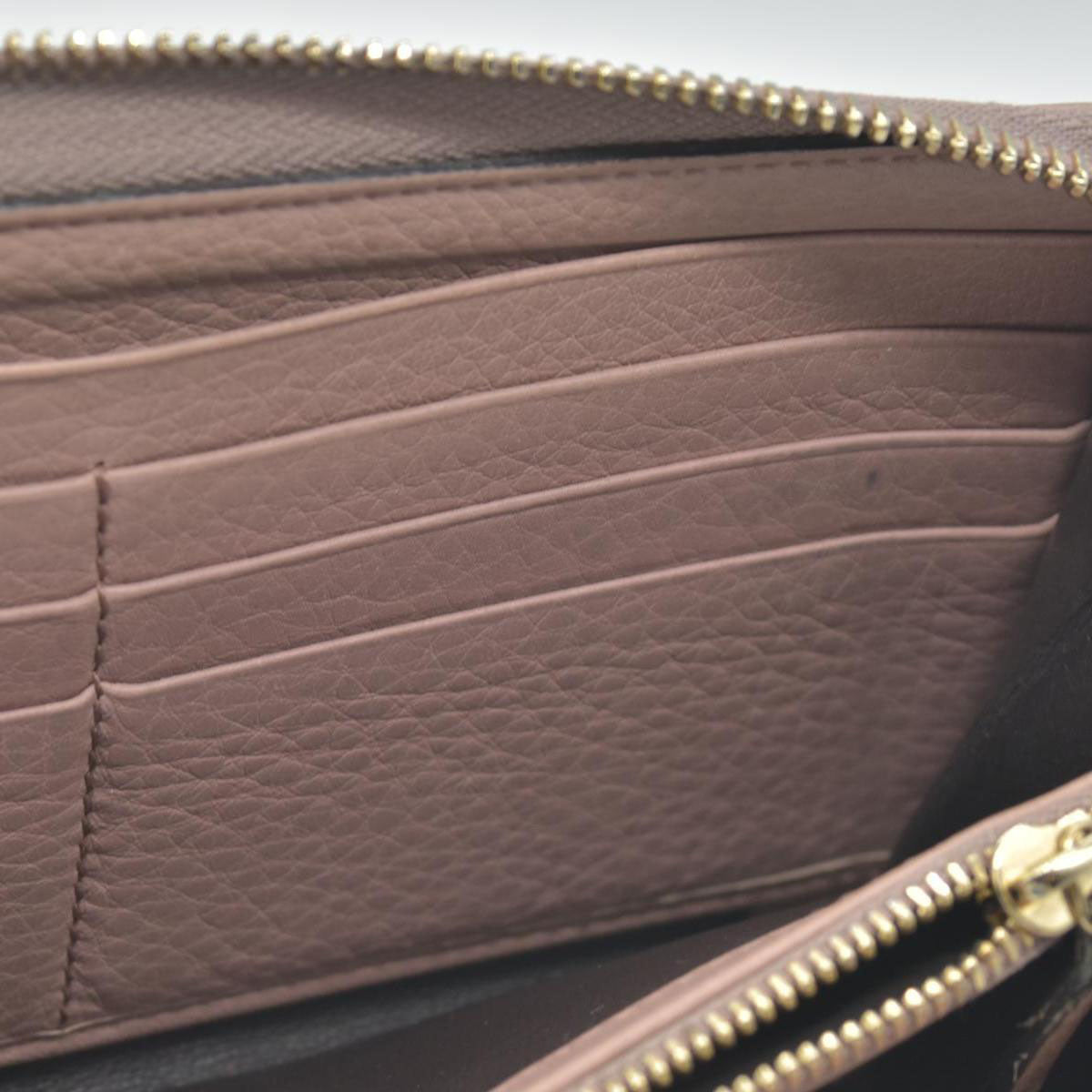 Gucci Pebbled Calfskin Soho Zip Around Wallet Camelia COSNIGNMENT