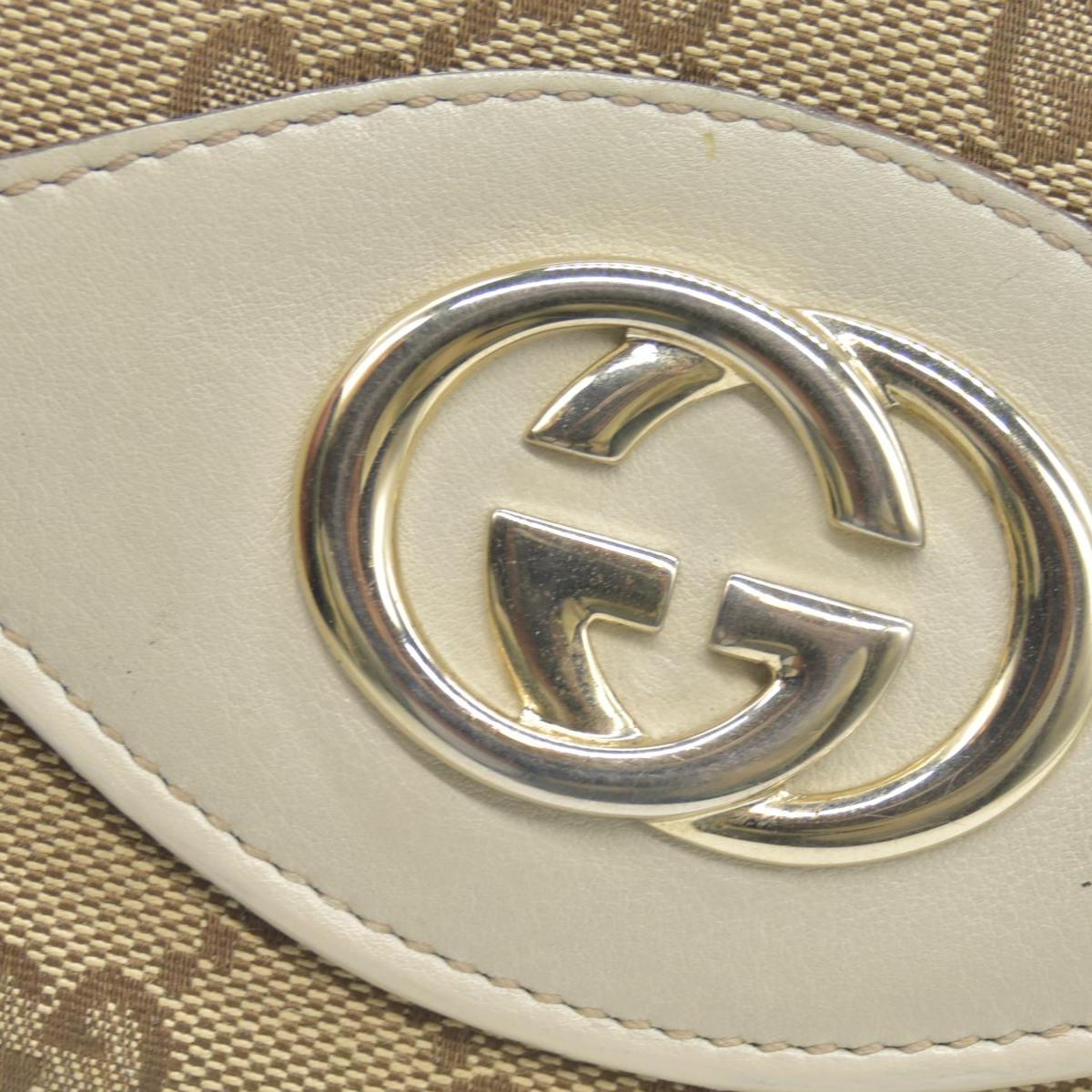 $880 Gucci Monogram Sukey Continental Wallet Champagne CONSIGNMENT