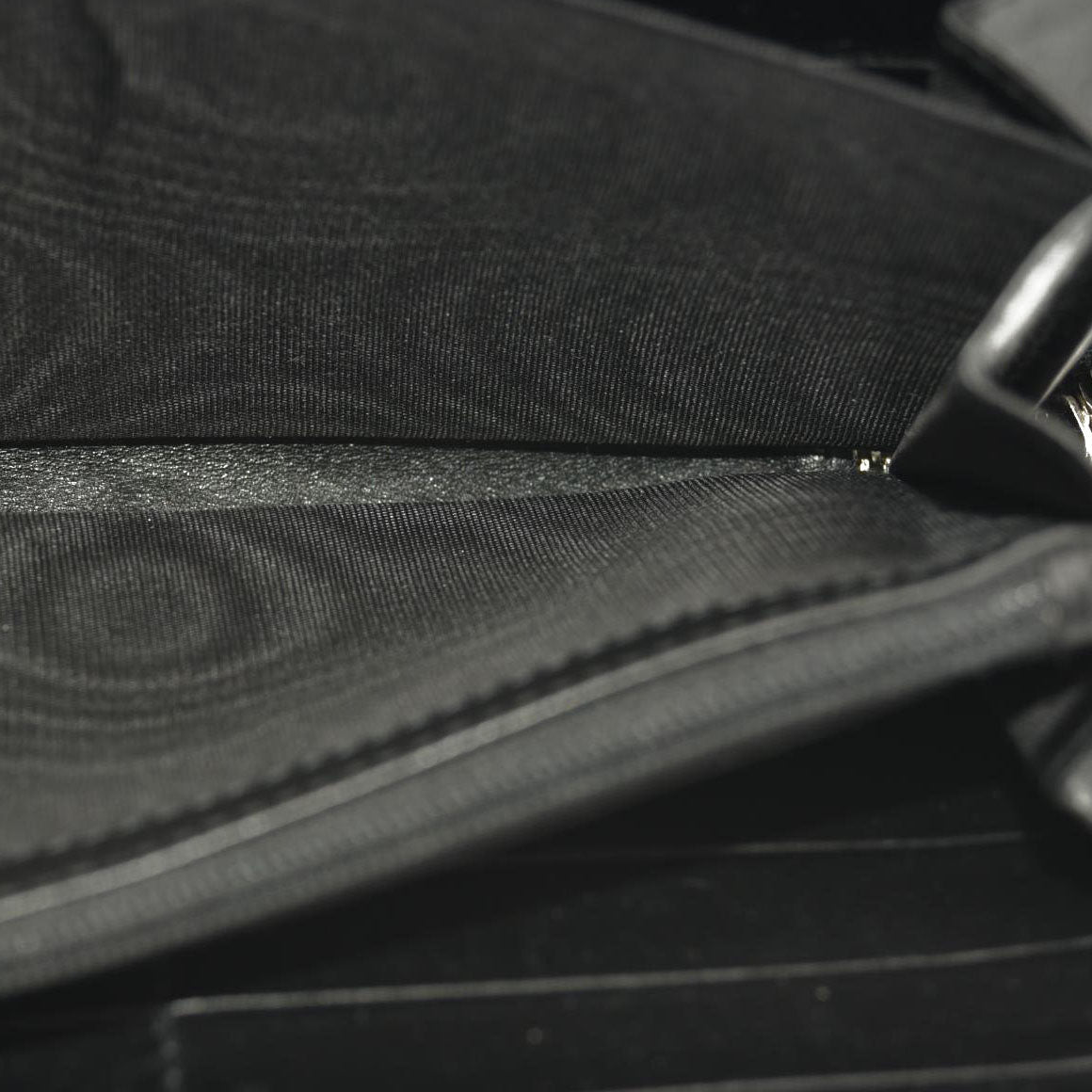 Gucci Black Guccissima Zip Around Wallet