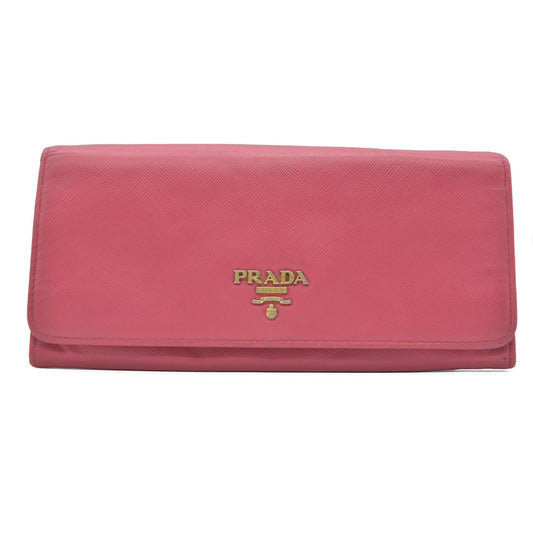 Prada  Saffiano Metal Leather Continental Wallet CONSIGNMENT