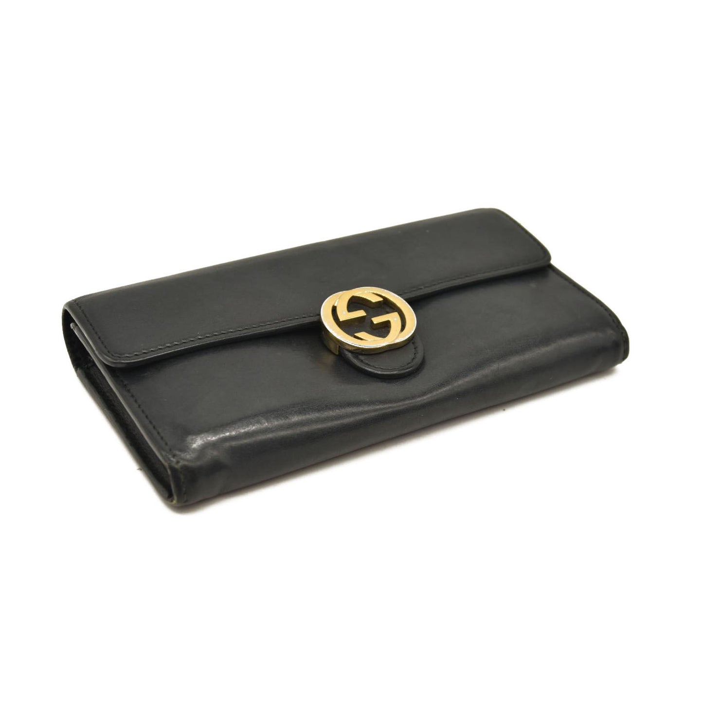 Gucci Calfskin Interlocking G Icon Wallet Black