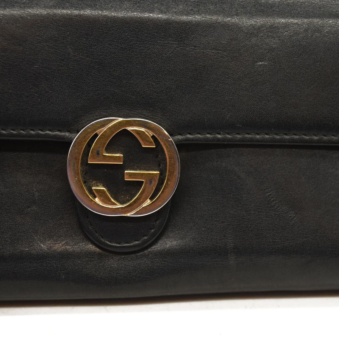 Gucci Calfskin Interlocking G Icon Wallet Black