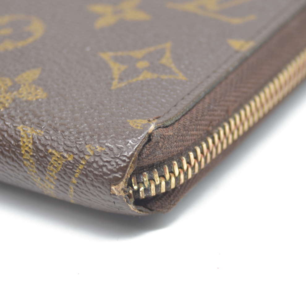 AUCTION $915 Louis Vuitton Monogram Zippy Wallet SP0143 2013