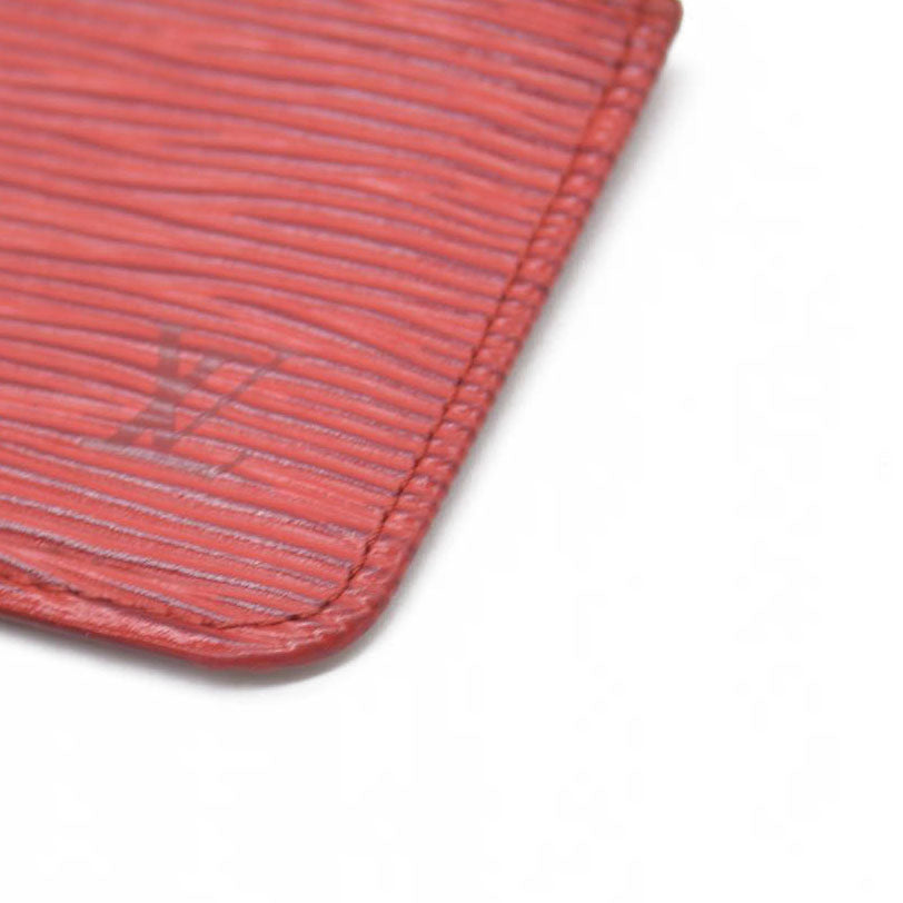 $465 Louis Vuitton Epi Key Pouch Red Leather CONSIGNMENT