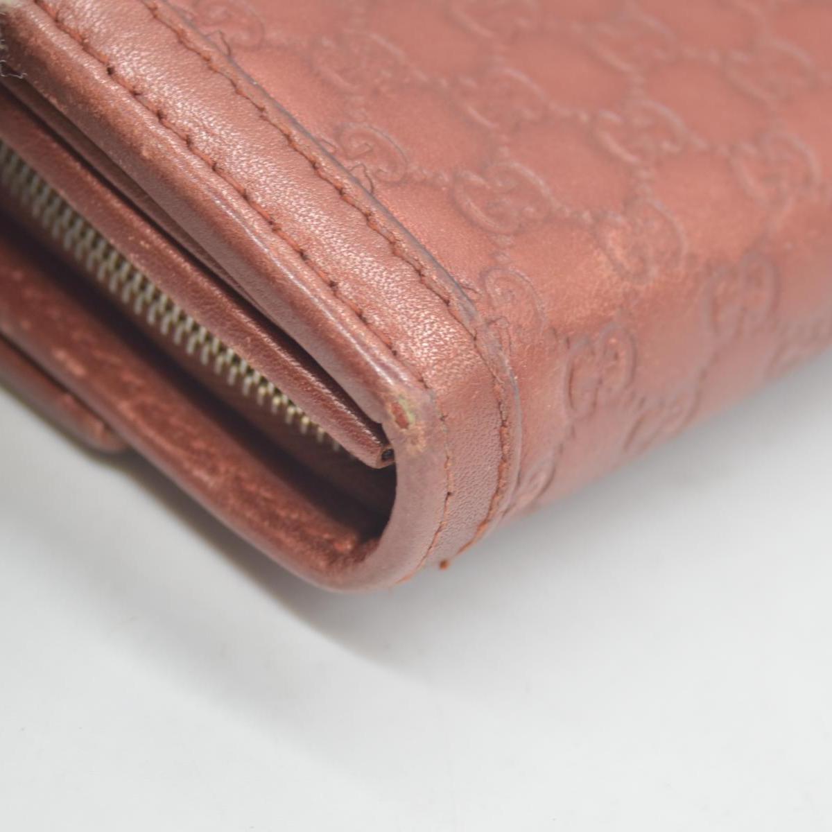 $880 Gucci  Sukey Microguccissima Pattern Continental Wallet Dark Pink CONSIGNMENT