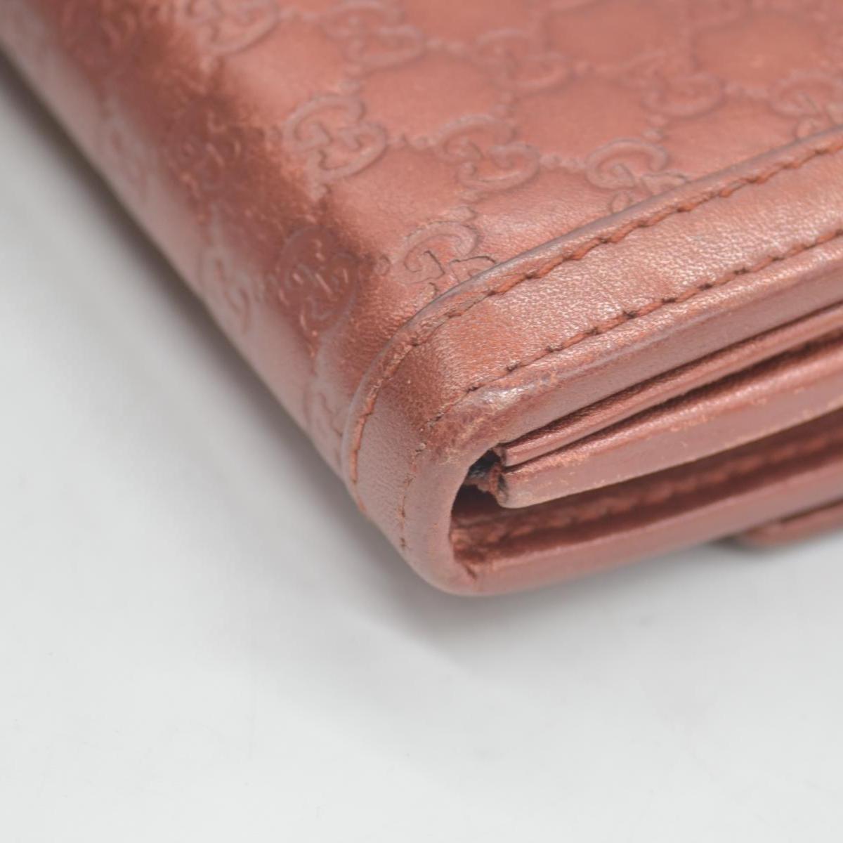 $880 Gucci  Sukey Microguccissima Pattern Continental Wallet Dark Pink CONSIGNMENT