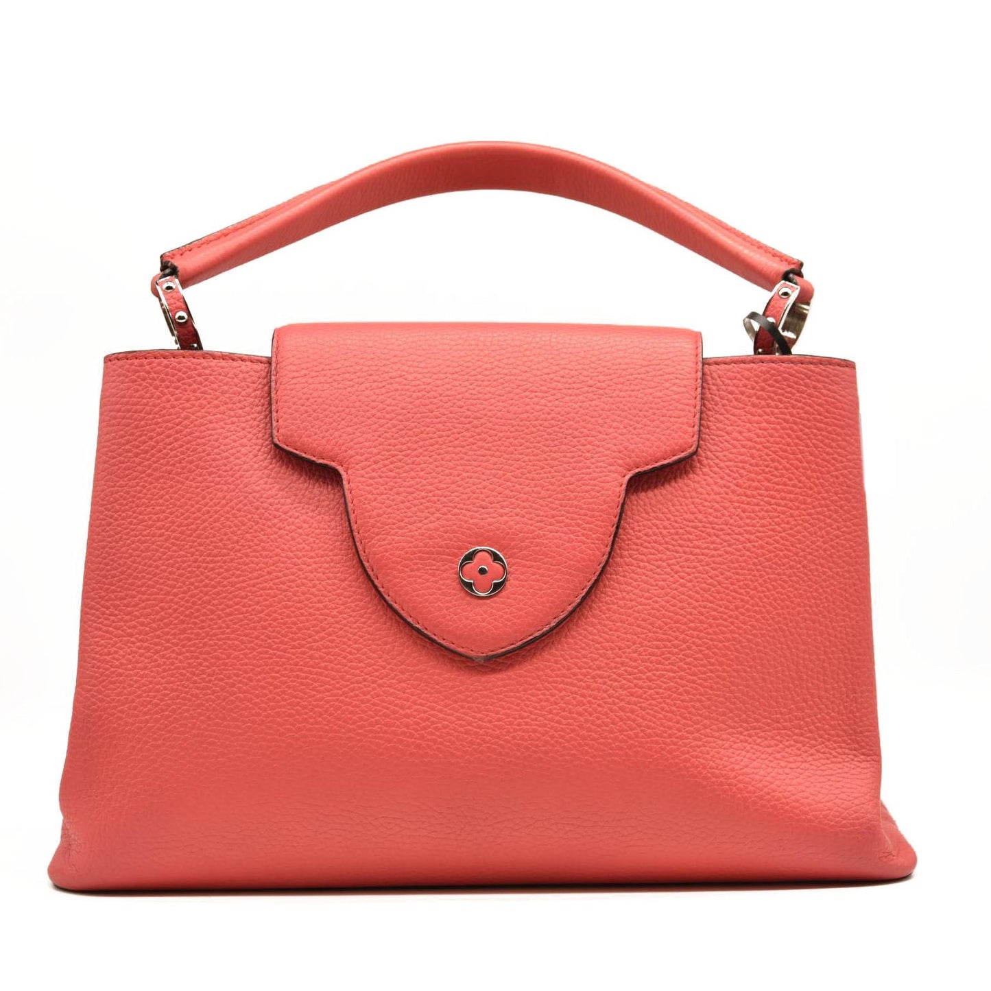 USED LOUIS VUITTON Taurillon Capucines MM Rose Litchi
