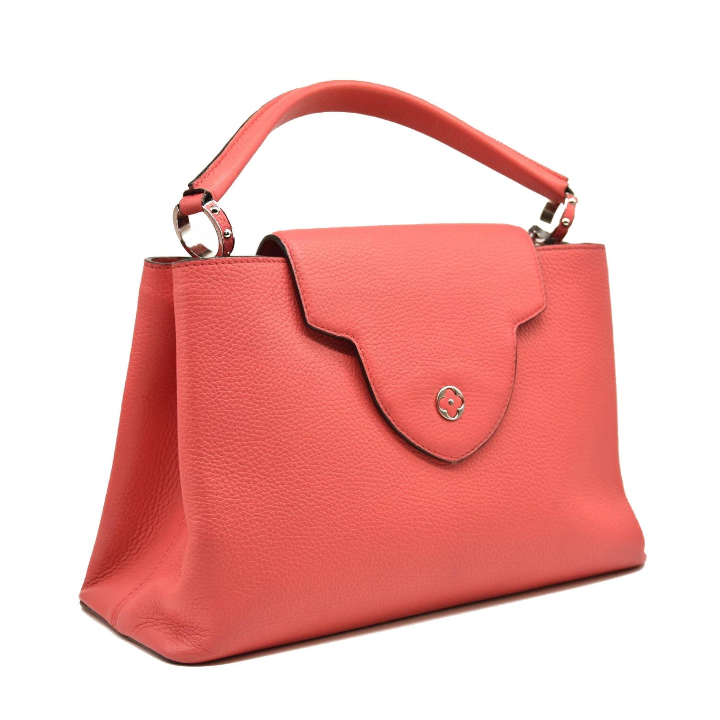 USED LOUIS VUITTON Taurillon Capucines MM Rose Litchi