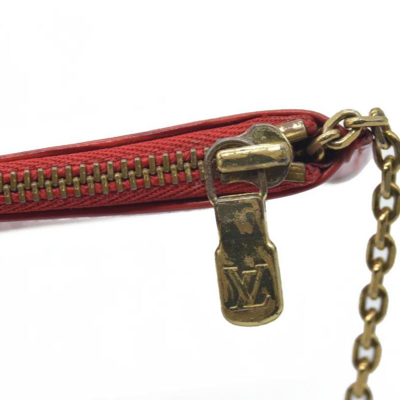 $465 Louis Vuitton Epi Key Pouch Red Leather CONSIGNMENT