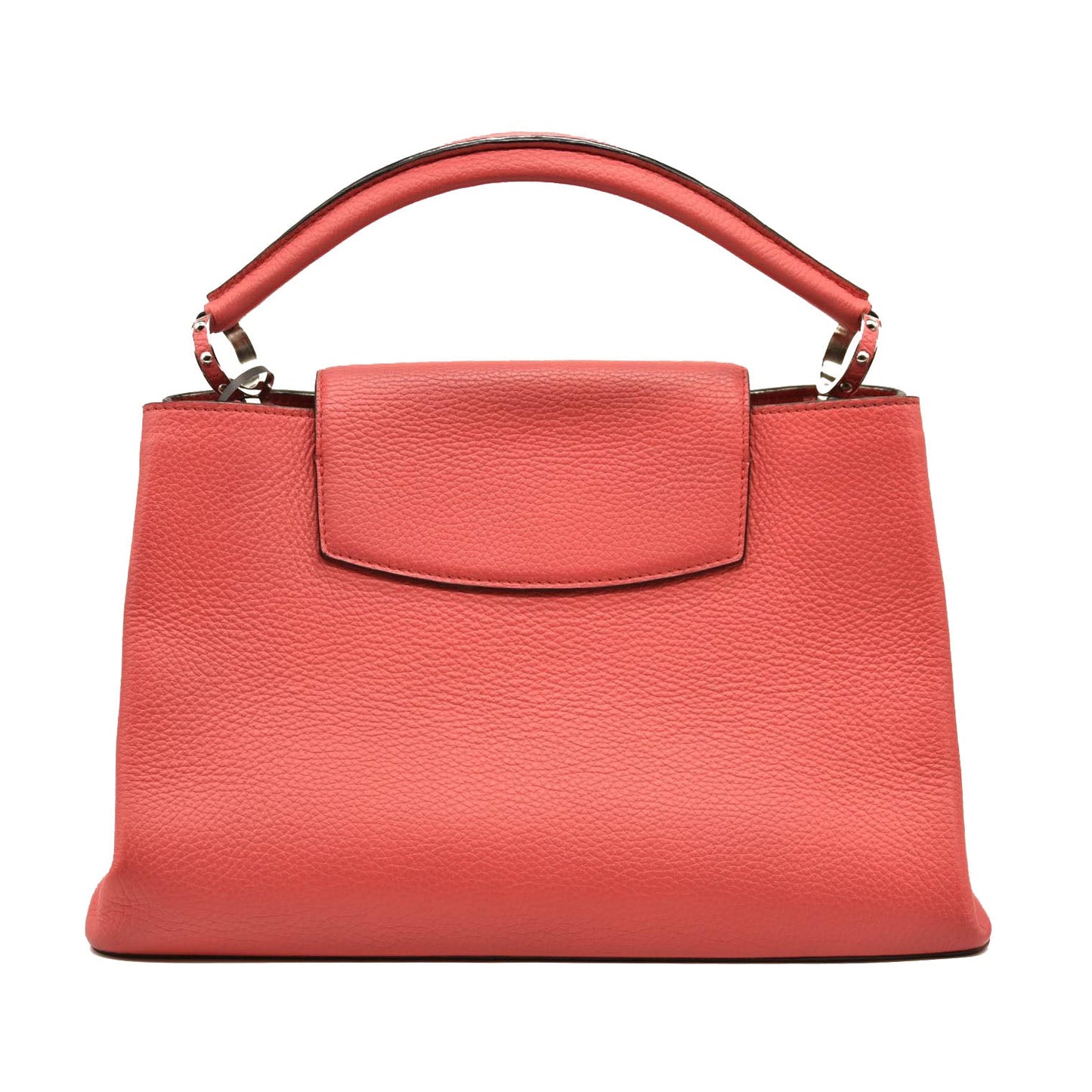 USED LOUIS VUITTON Taurillon Capucines MM Rose Litchi