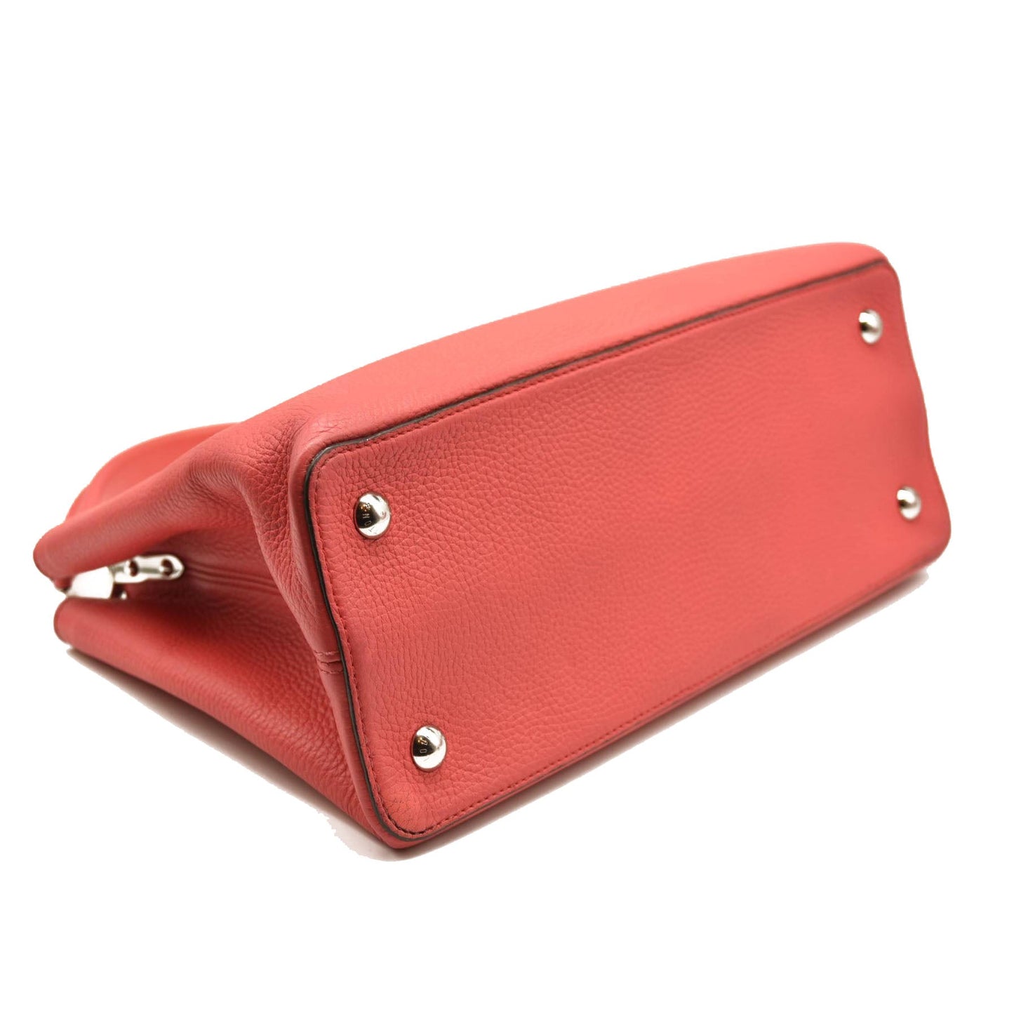 USED LOUIS VUITTON Taurillon Capucines MM Rose Litchi